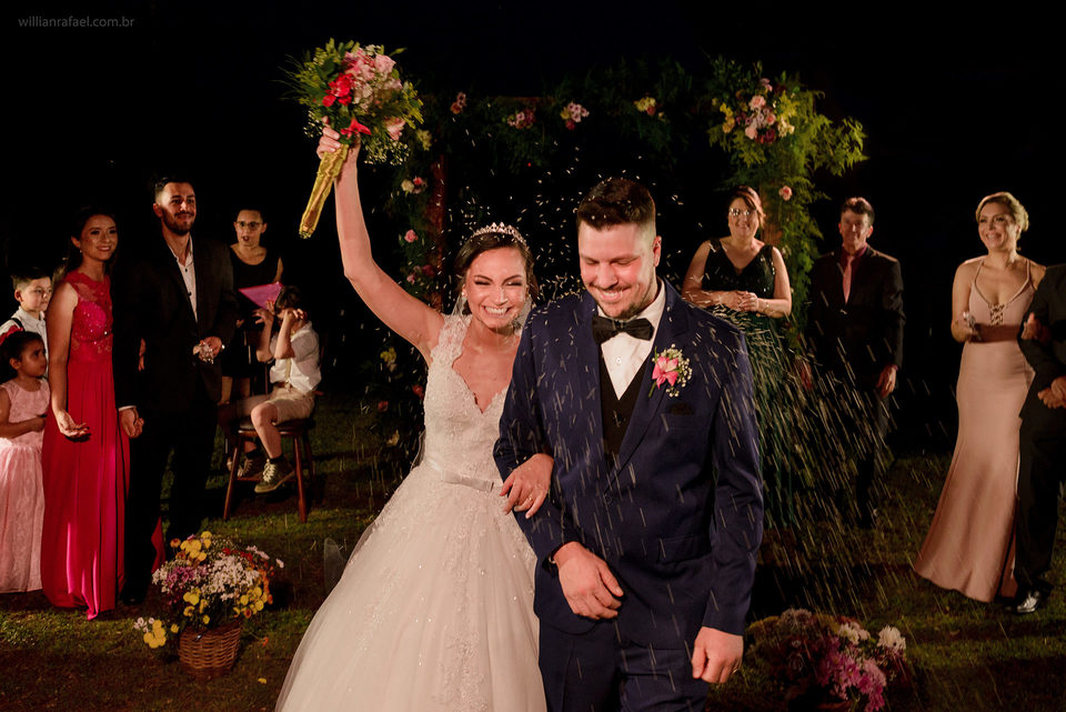 Natálie e Bruno - casamento ao ar livre no Villa Florida em São Jerônimo / RS